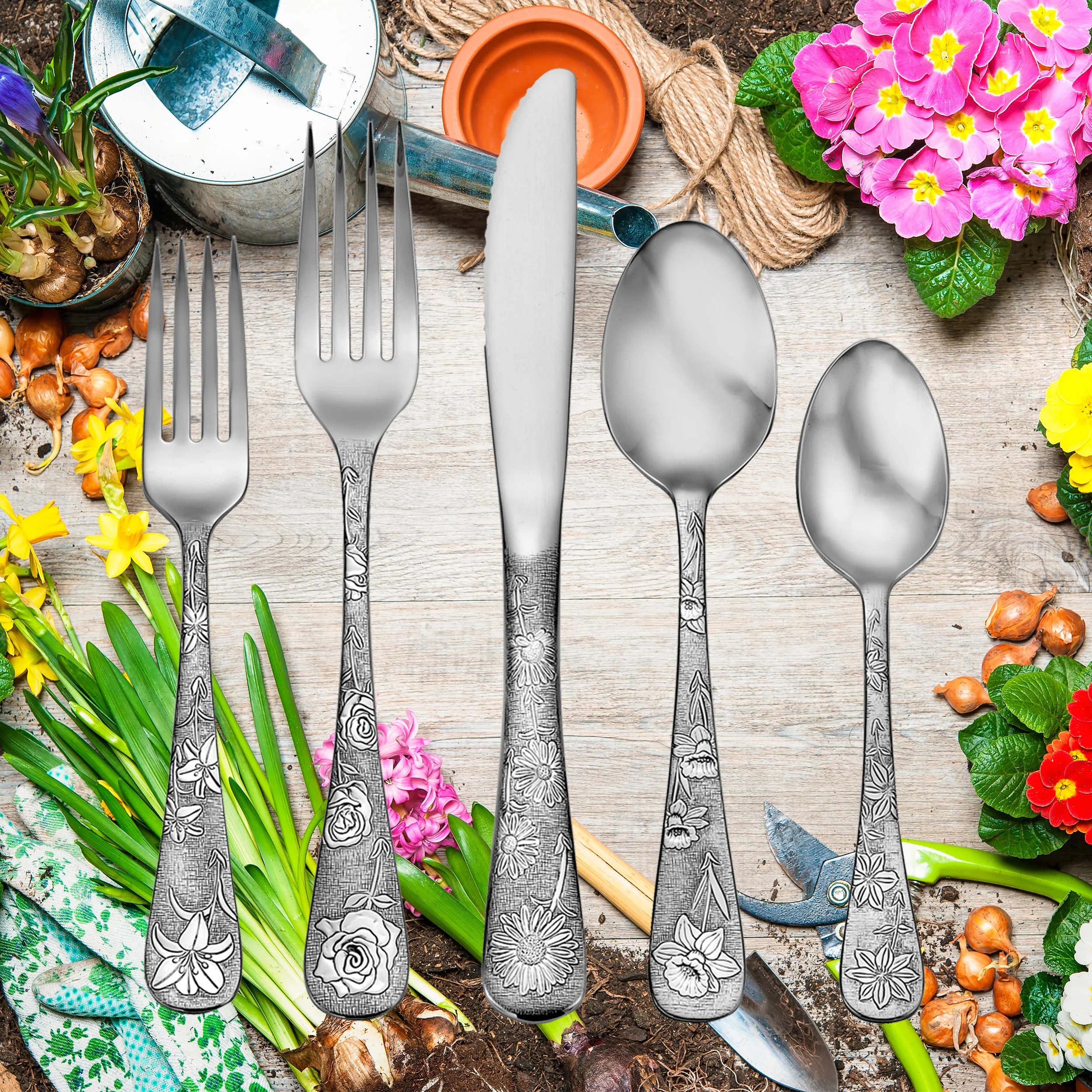 American Garden-65 Piece Set - Image 2